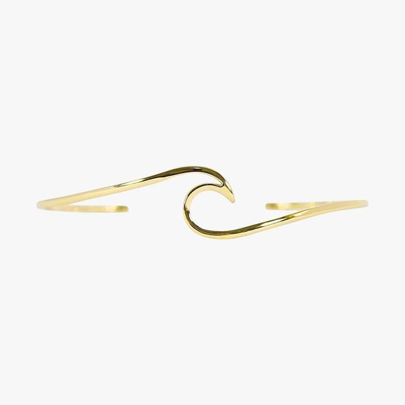 NEW PURA VIDA GOLD CUFF WAVE BRACELET 60% OFF! - Picture 5 of 5